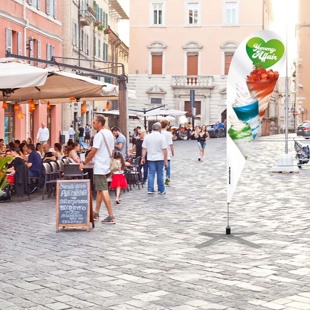 Werbefahne 120 x 360 cm "Yummy Affair"