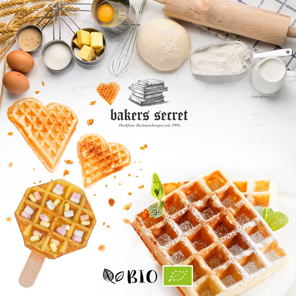 Bio-Backmischung Waffeln "Omas Waffelgeheimnis" DE-ÖKO-006