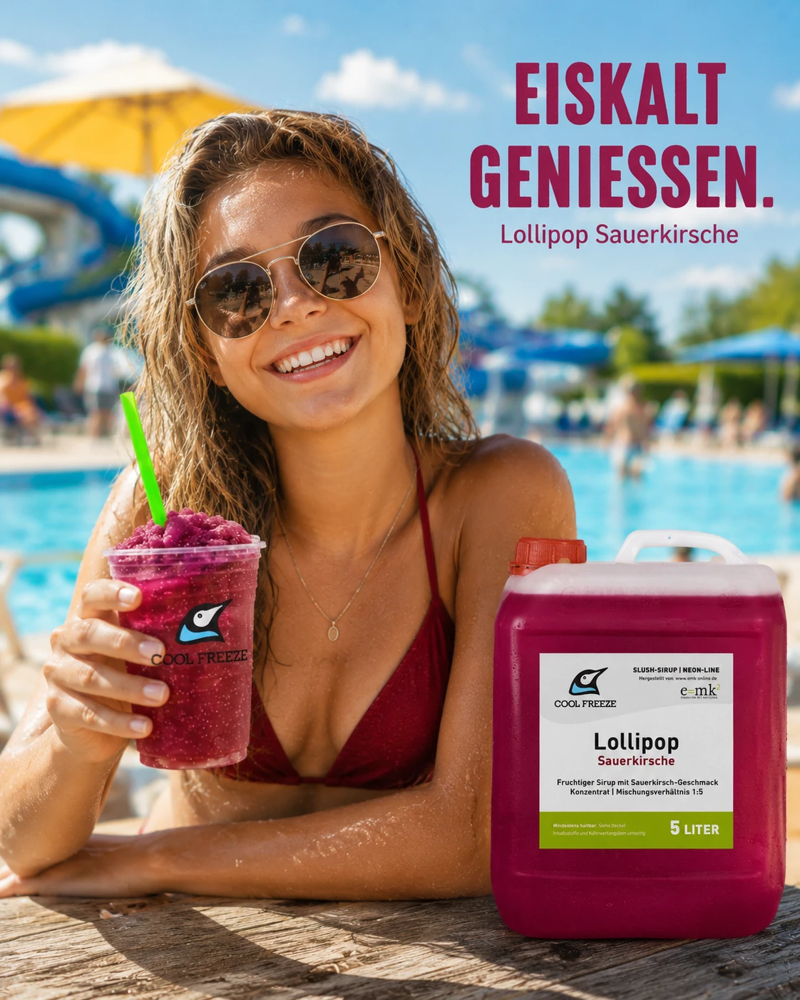 Lollipop (Kirsche) - Slush Sirup - 5 Liter