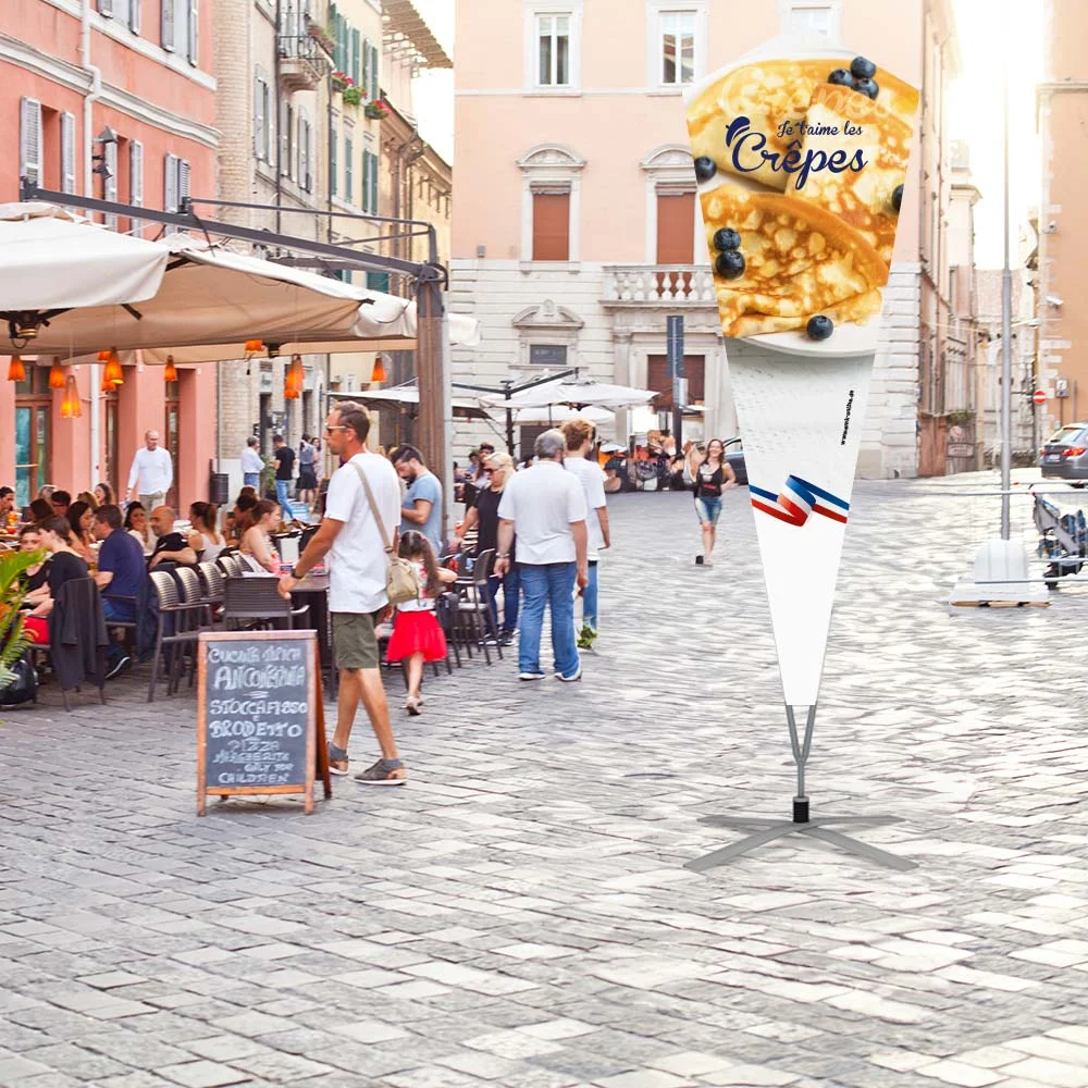 Werbefahne 150 x 440 cm "Crêpes"