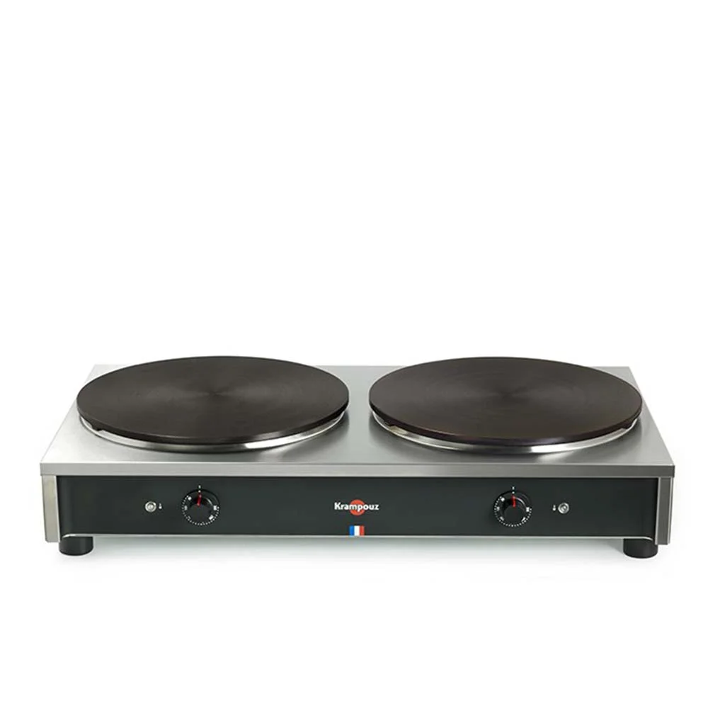 Basic-Crêpes-Elektro II, 2x230V, 6kW, 40cm - eckiger Korpus