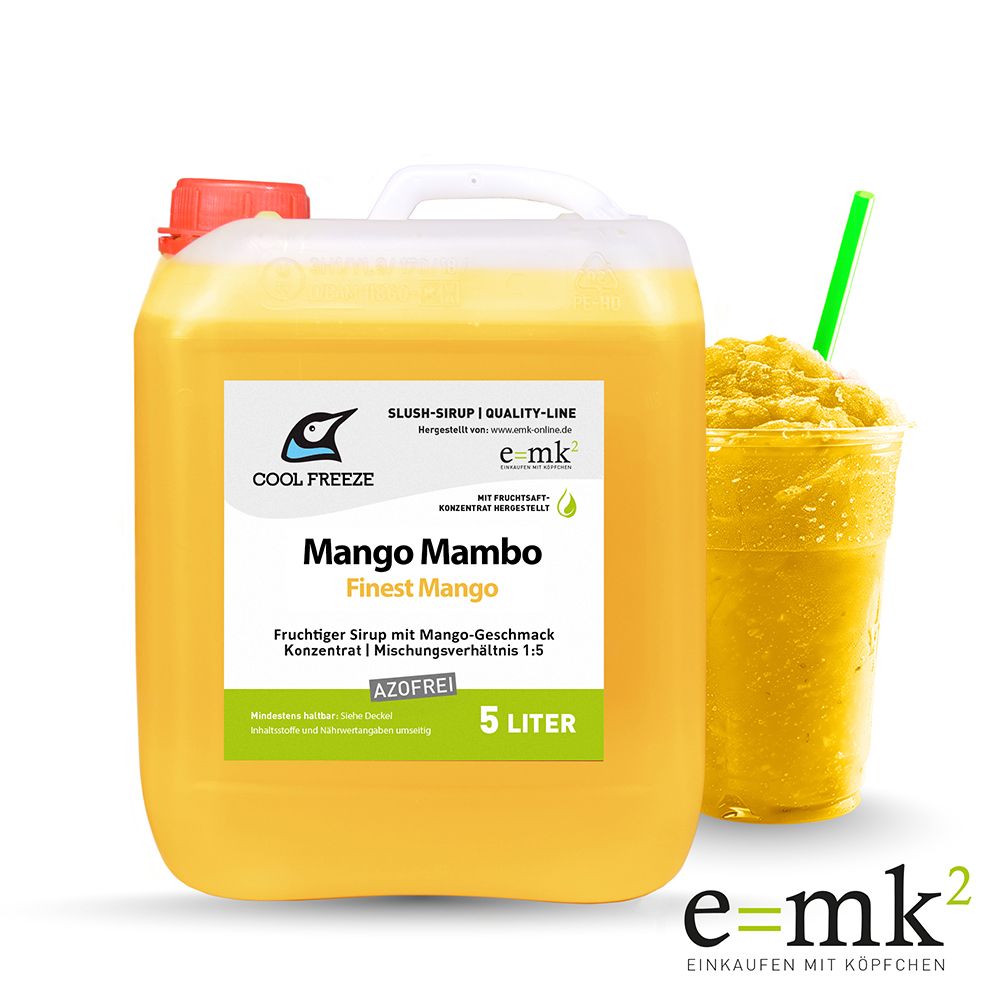 Mango Mambo - Slush Sirup - 5L, mit Fruchtsaftkonz., o. Farbstoffe