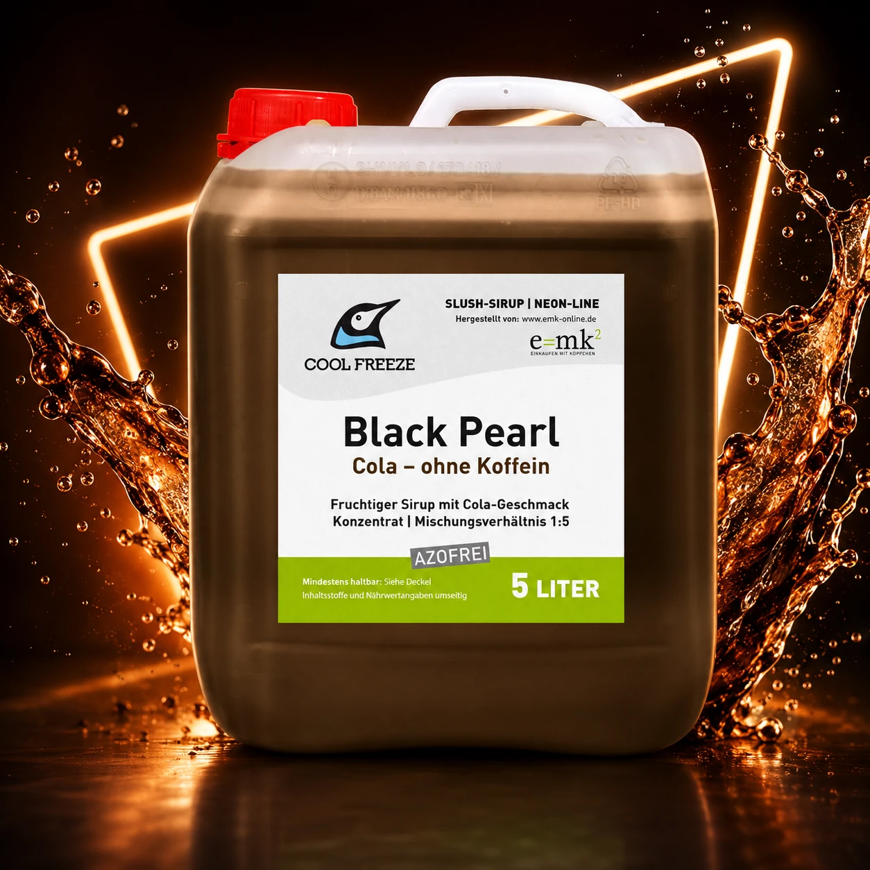 Black Pearl (Cola) - Slush Sirup - 5 Liter, azofrei