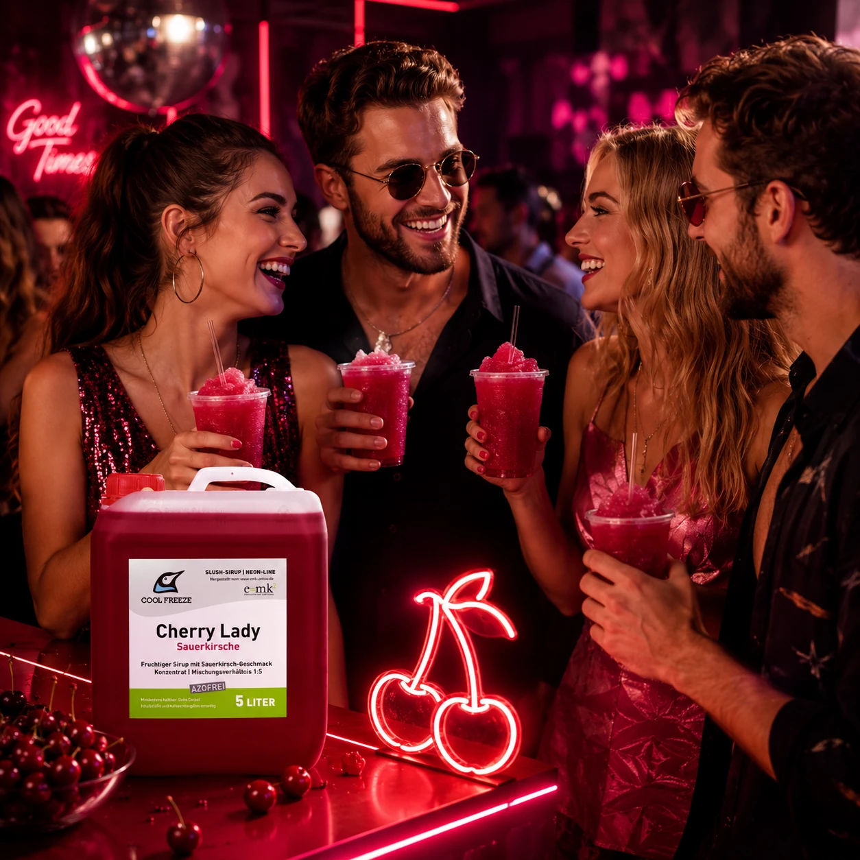 Cherry Lady (Kirsche) - Slush Sirup - 5 Liter, azofrei