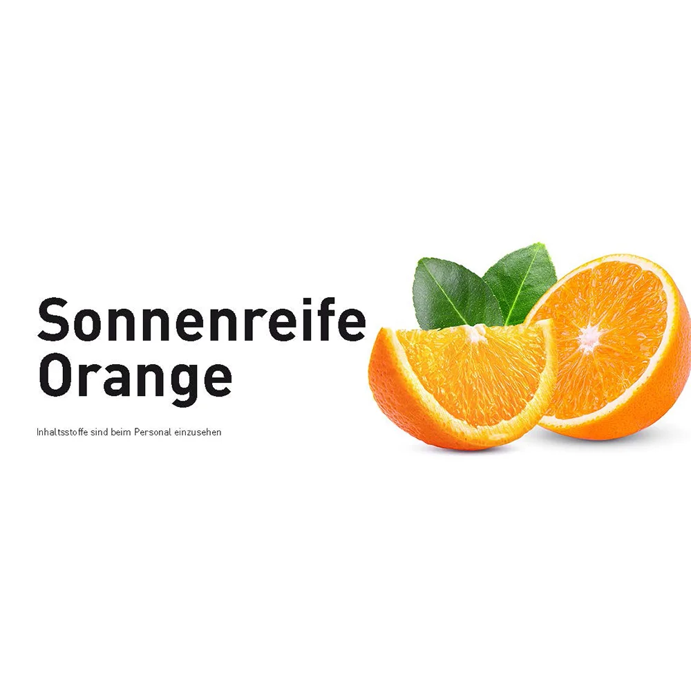 Sortenschild - Sonnenreife Orange für Slush Maschinen