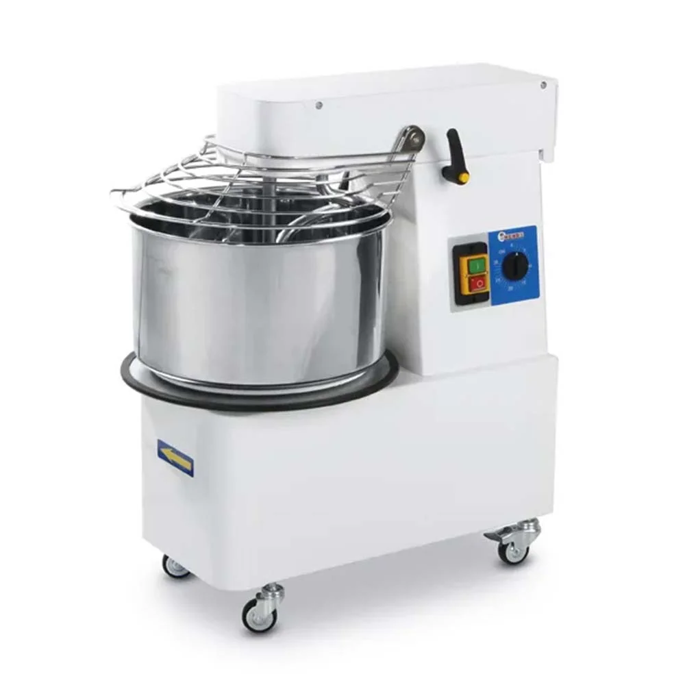Teigknetmaschine mit anhebbarem Kopf und entnehmbarem Kessel mit 22L