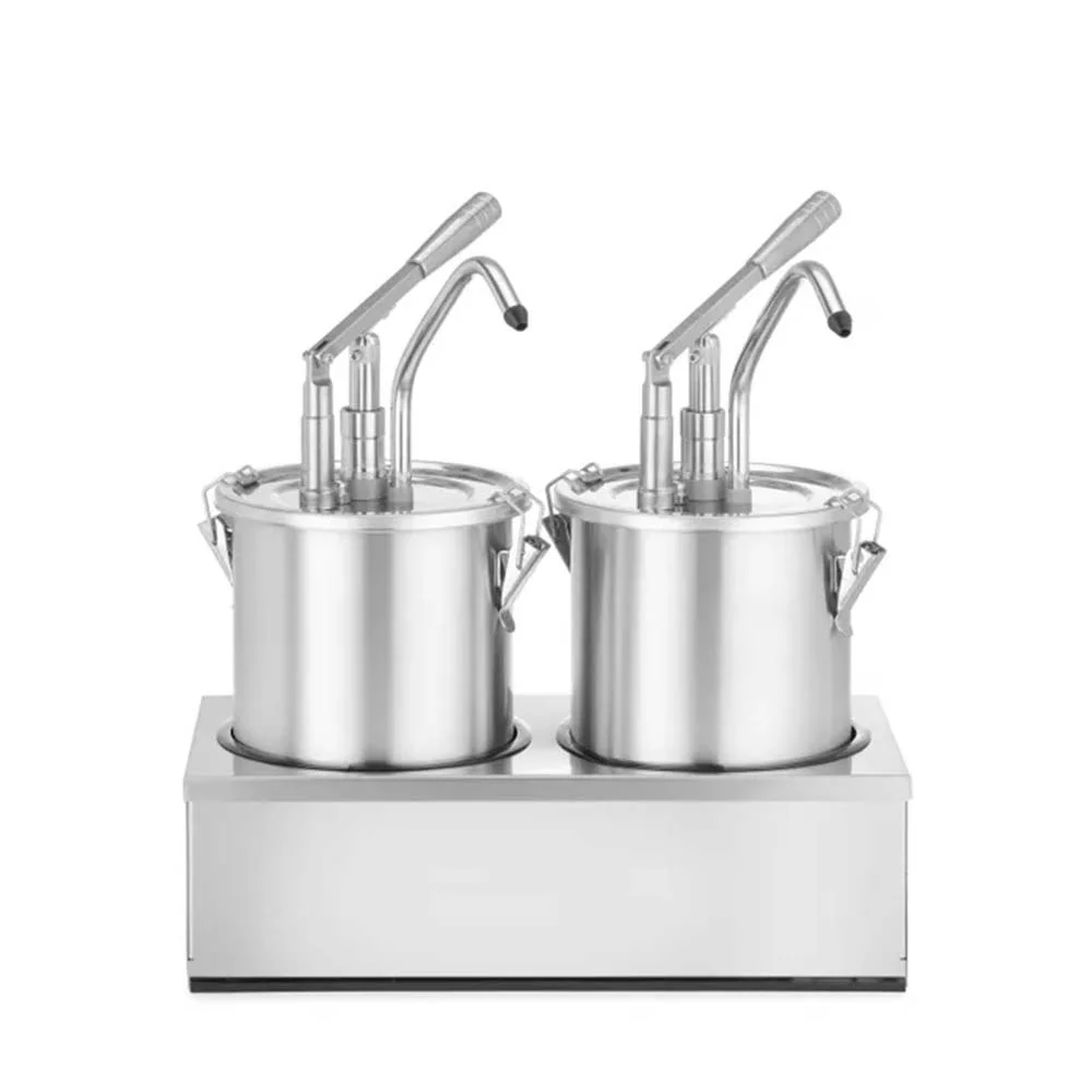 Hebeldosierspender mit 2x Behältern je 4,5L in einem Gestell