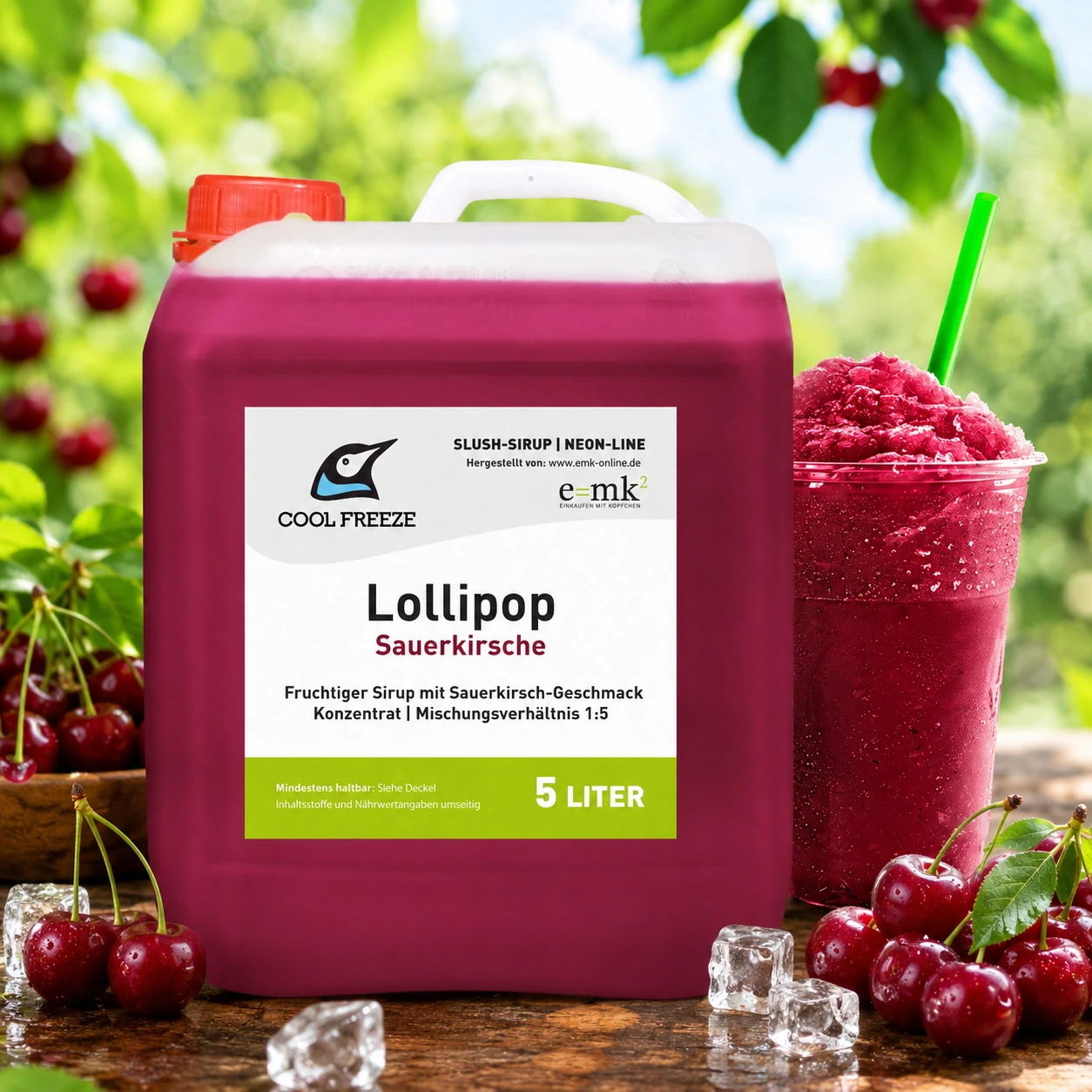 Lollipop (Kirsche) - Slush Sirup - 5 Liter