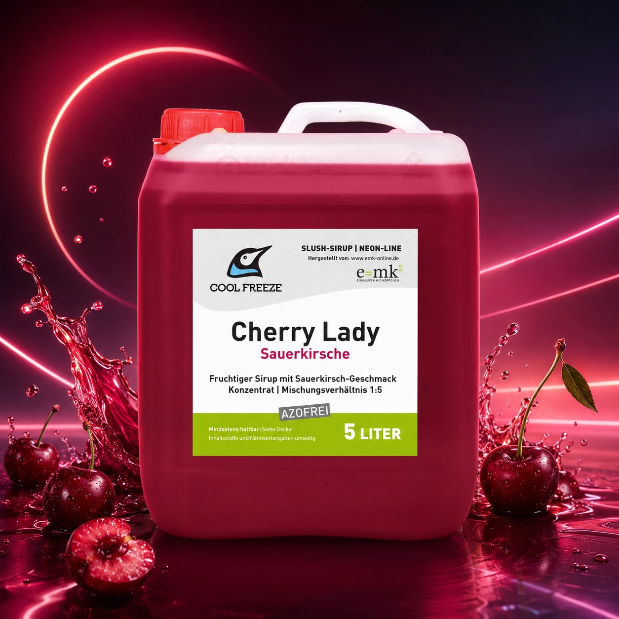 Cherry Lady (Kirsche) - Slush Sirup - 5 Liter, azofrei