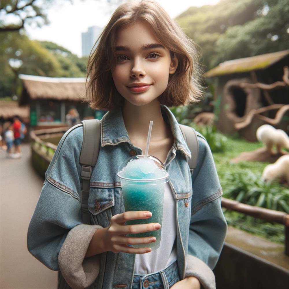 Das blaue Wunder (Orange) - Slush Sirup - 1 Liter, azofrei