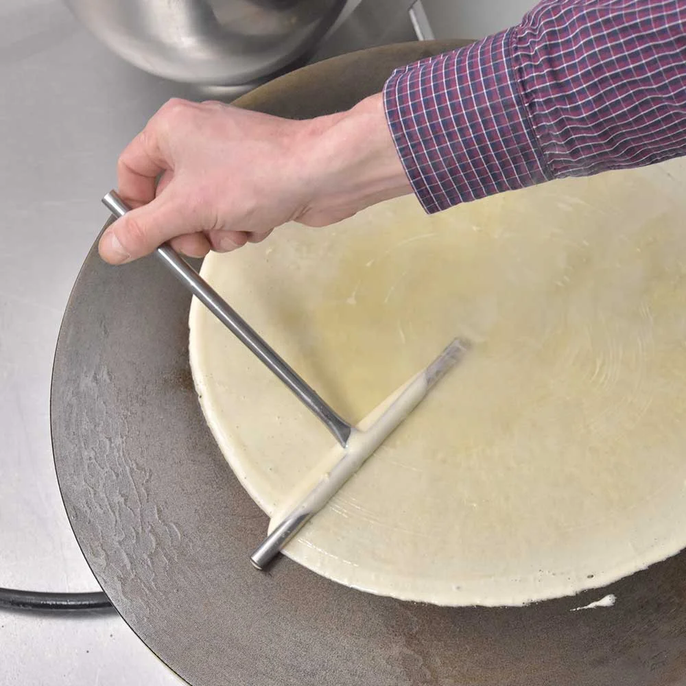 Teigverteiler Crêpes - Edelstahl 18 cm - extra leicht