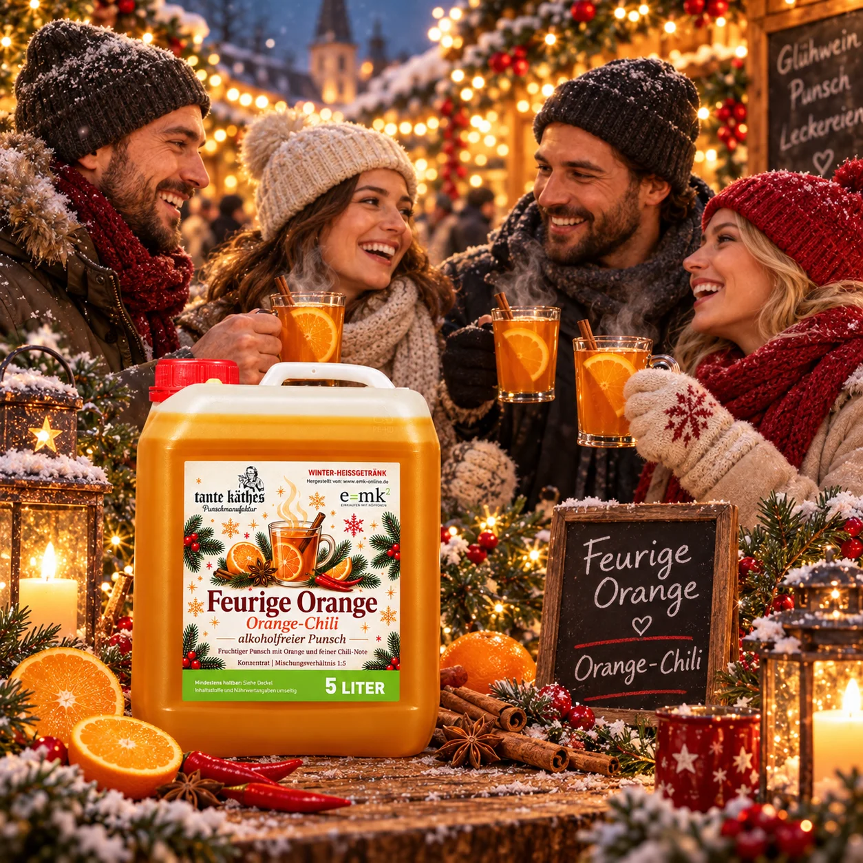 Feurige Orange 5 L -  alkoholfreier Punsch