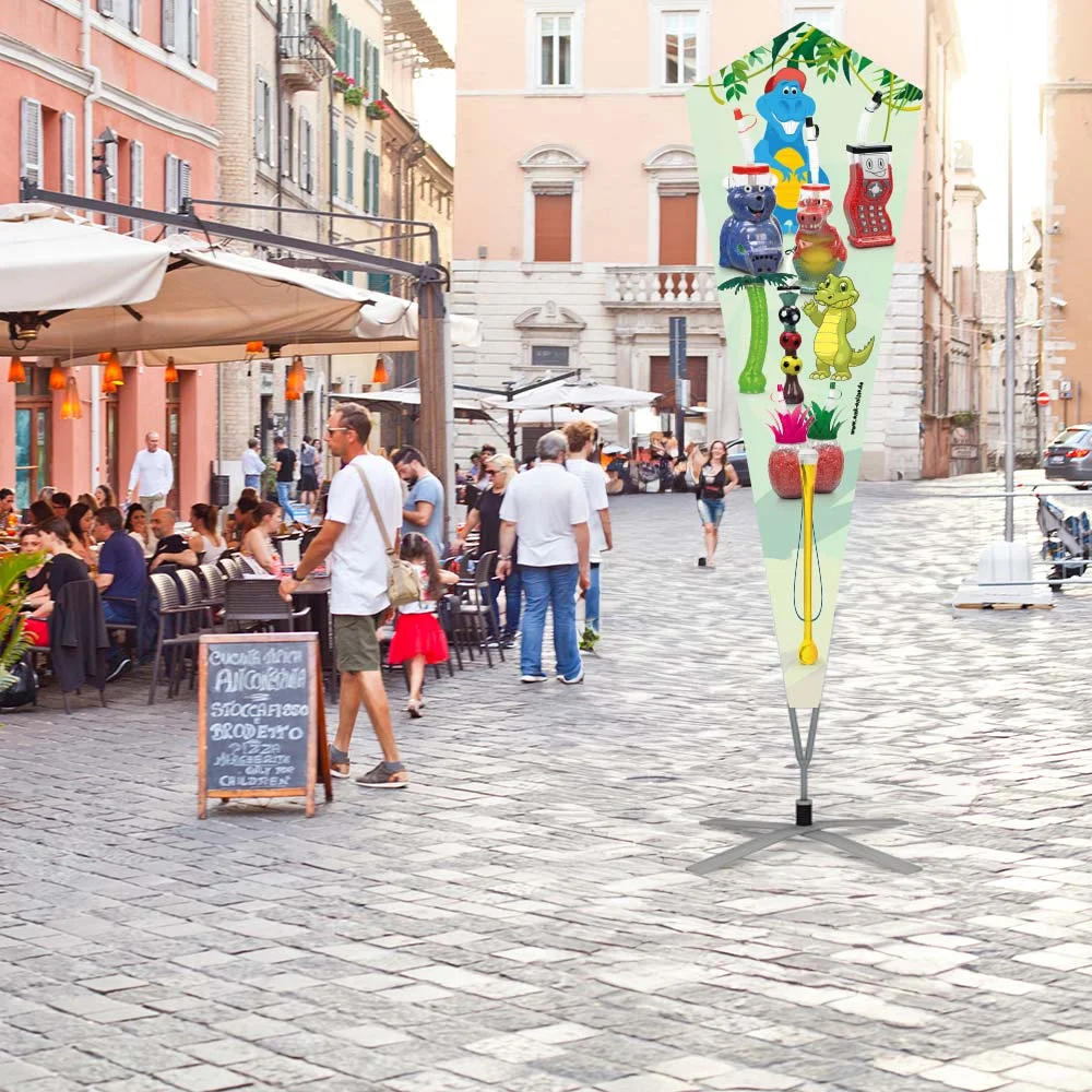 Werbefahne 150 x 440 cm "Slush in Yardcups"