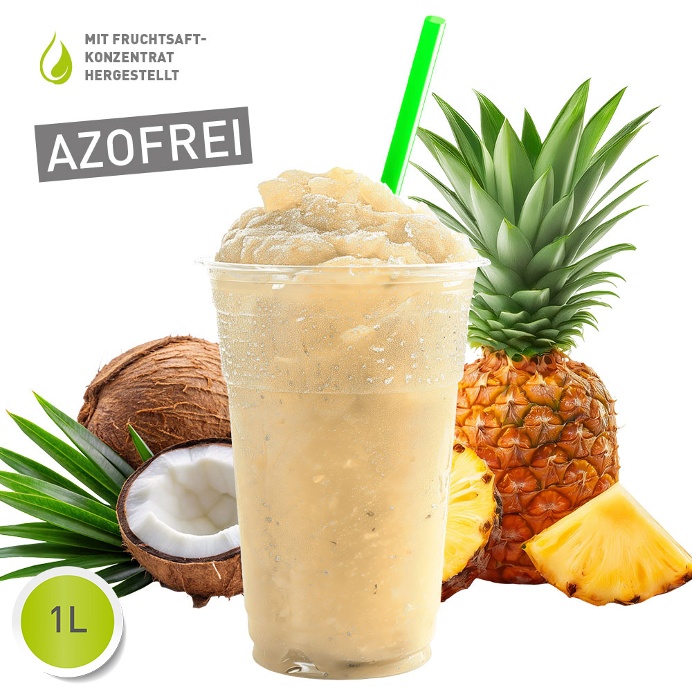 Pina Colada - Slush Sirup - 1 Liter,  alkohol- und azofrei