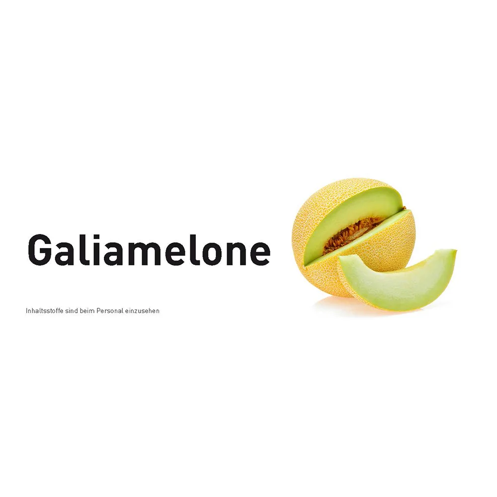 Sortenschild - Galiamelone für Slush Maschinen