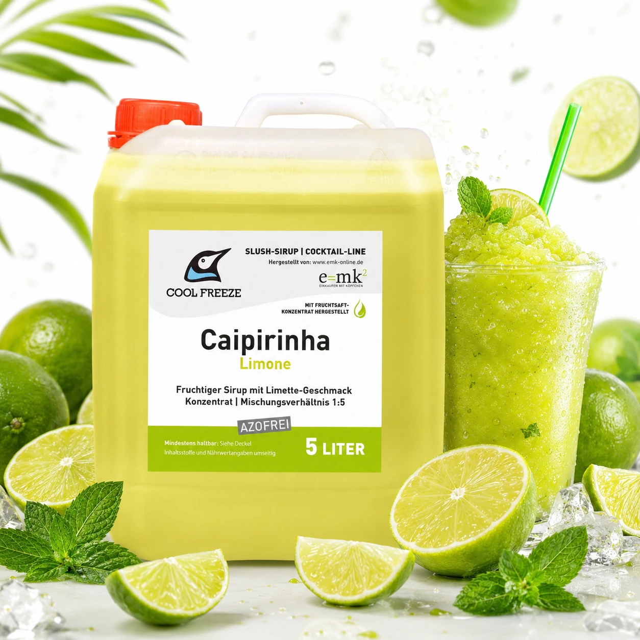 Caipirinha - Slush Sirup - 5 Liter, alkohol- und azofrei