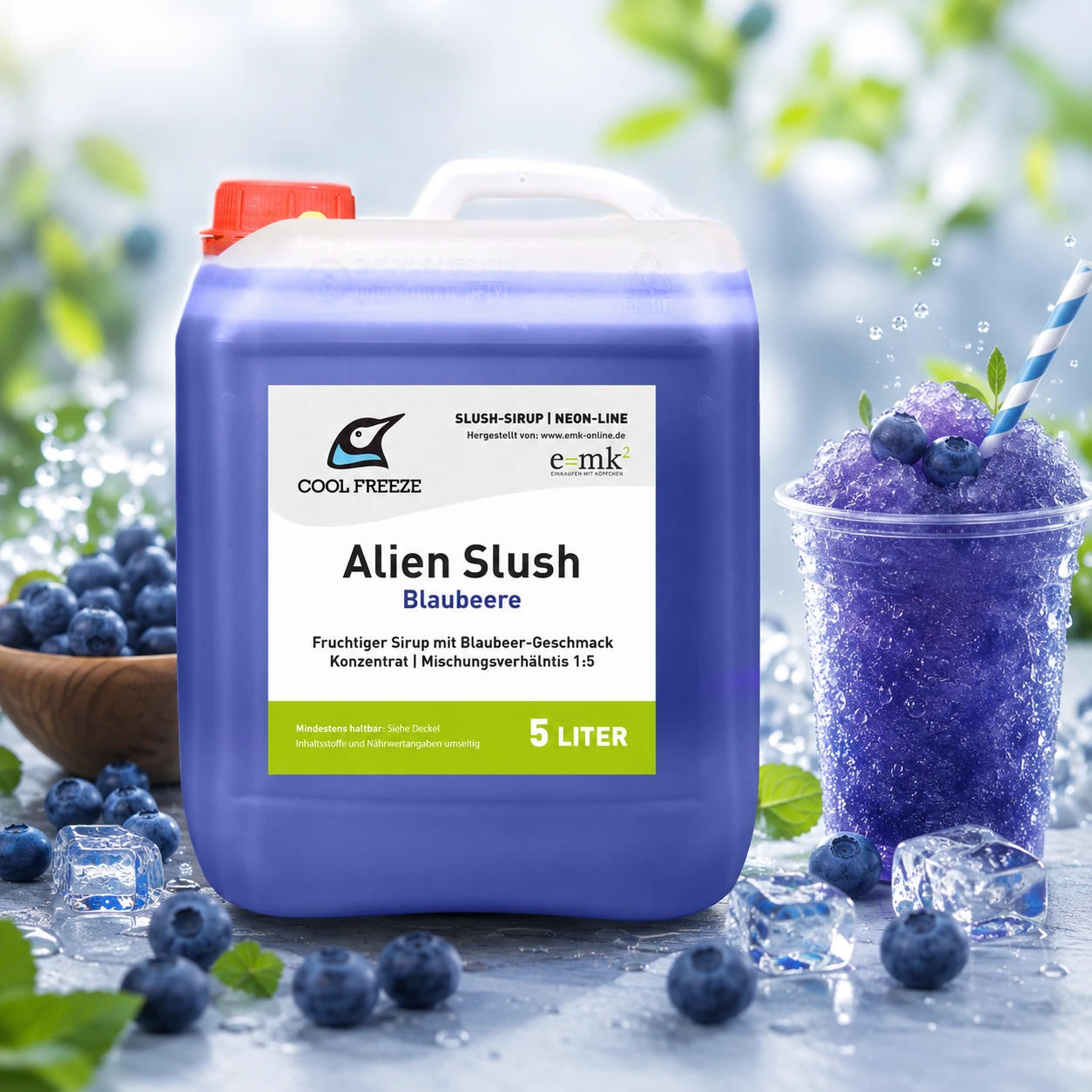 Alien Slush (Blaubeere) - Slush Sirup - 5 Liter
