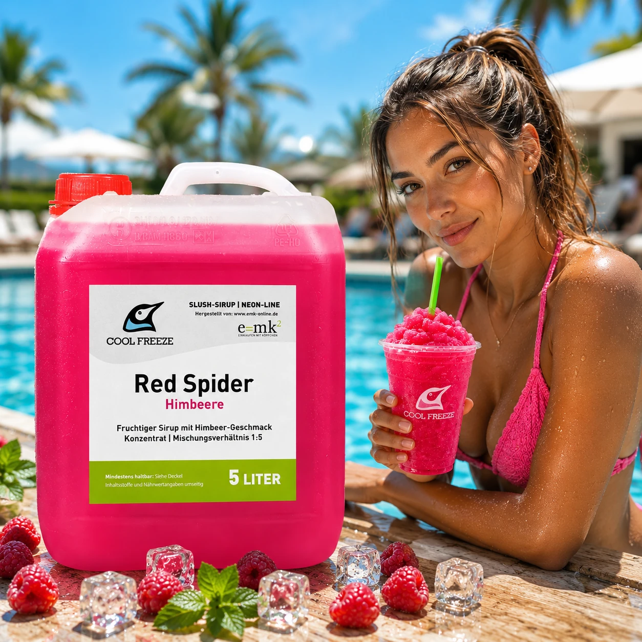 Red Spider (Himbeere) - Slush Sirup - 5 Liter