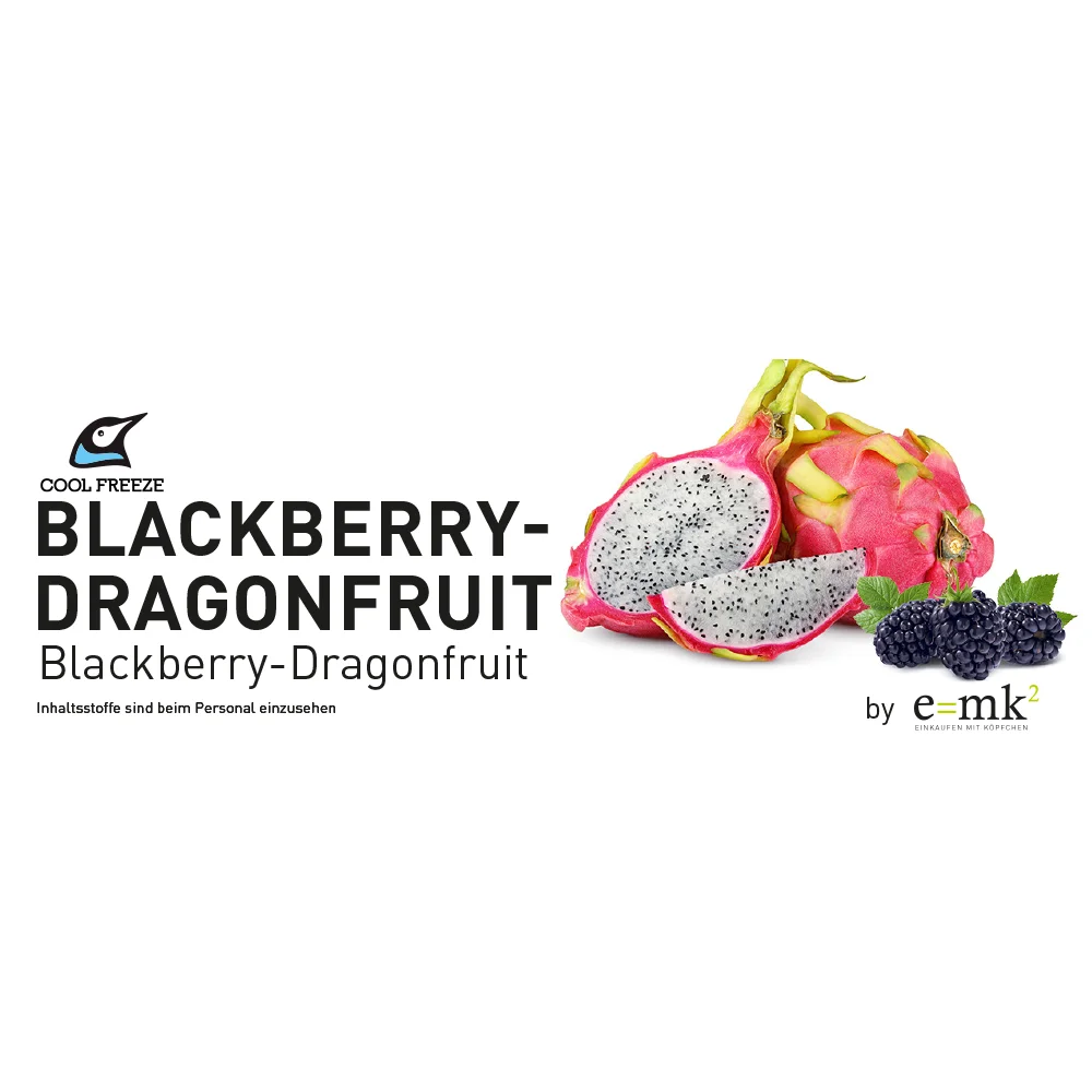 Sortenschild - Blackberry Dragonfruit für Slush Maschinen