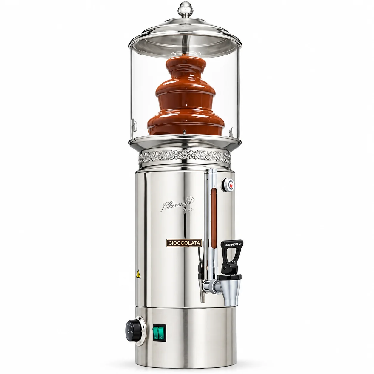 Chocolatière Famosa Edelstahl, 20 Liter mit Schokobrunnen
