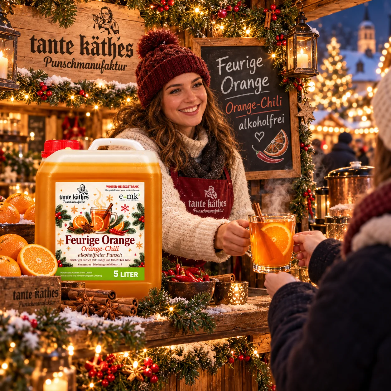 Feurige Orange 5 L -  alkoholfreier Punsch