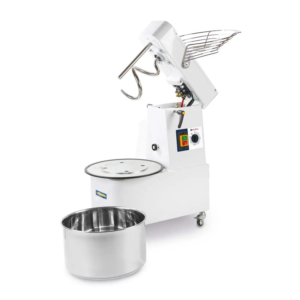Teigknetmaschine mit anhebbarem Kopf und entnehmbarem Kessel mit 22L