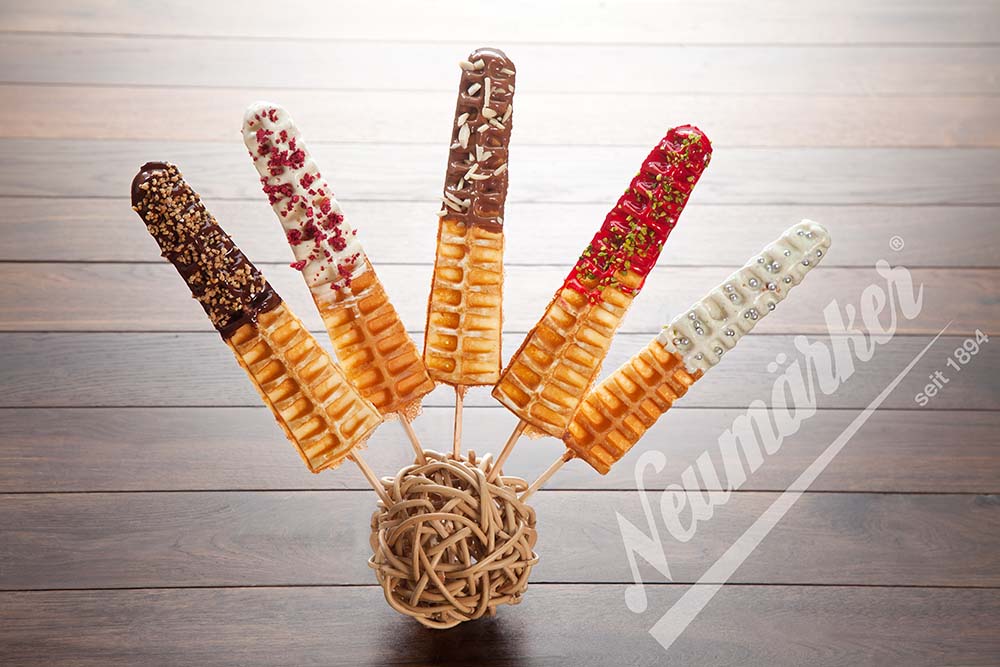 Neumärker Waffeleisen Lolly am Stiel, Timer, Ein-/Ausschalter, 2.2 kW