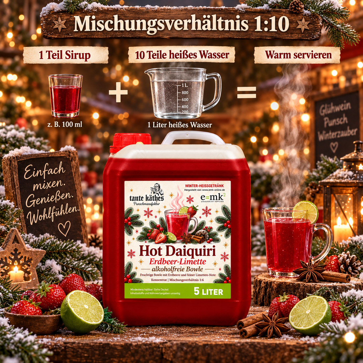 Hot Daiquiri 5 L -  alkoholfreier Punsch