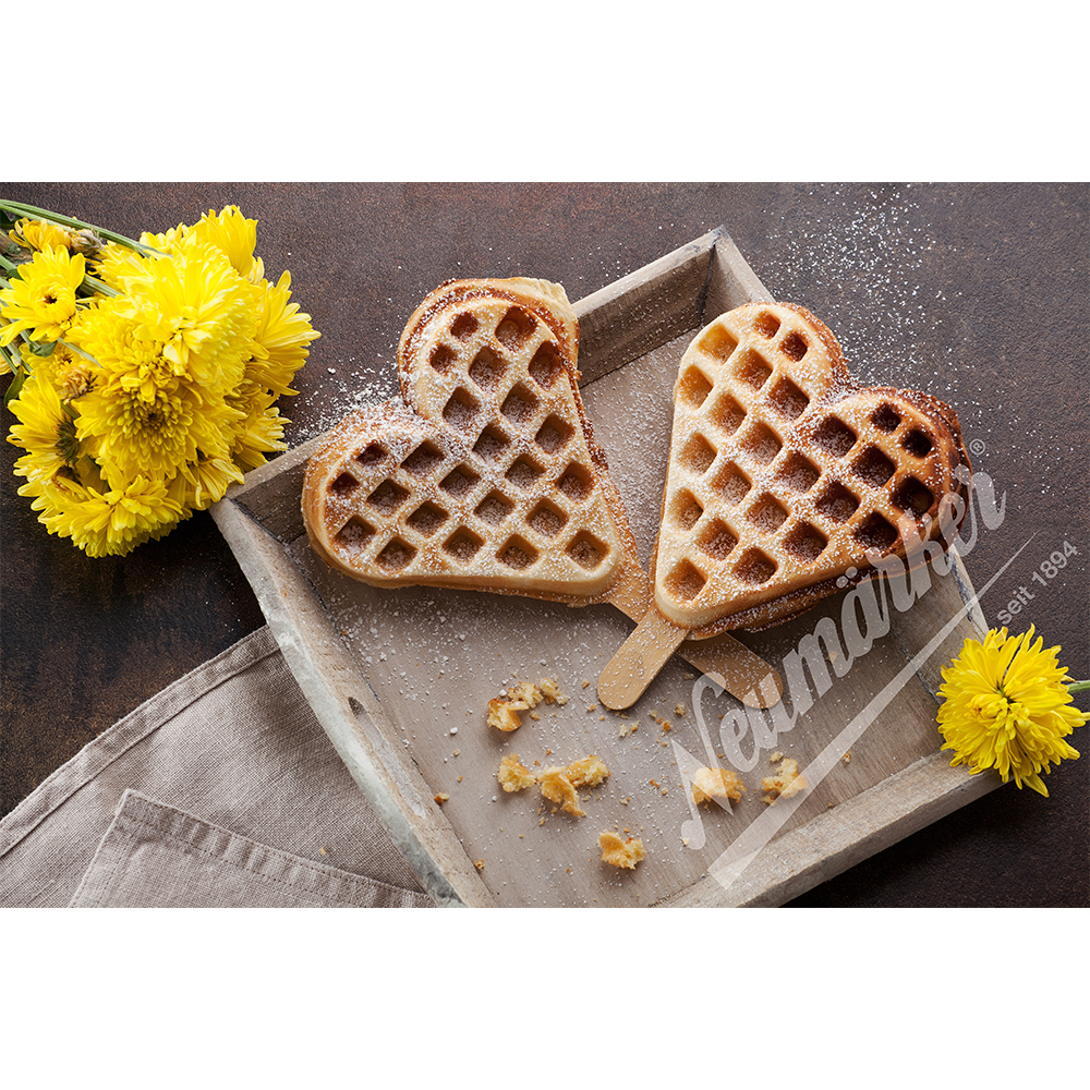 Neumärker Waffeleisen Herz am Stiel