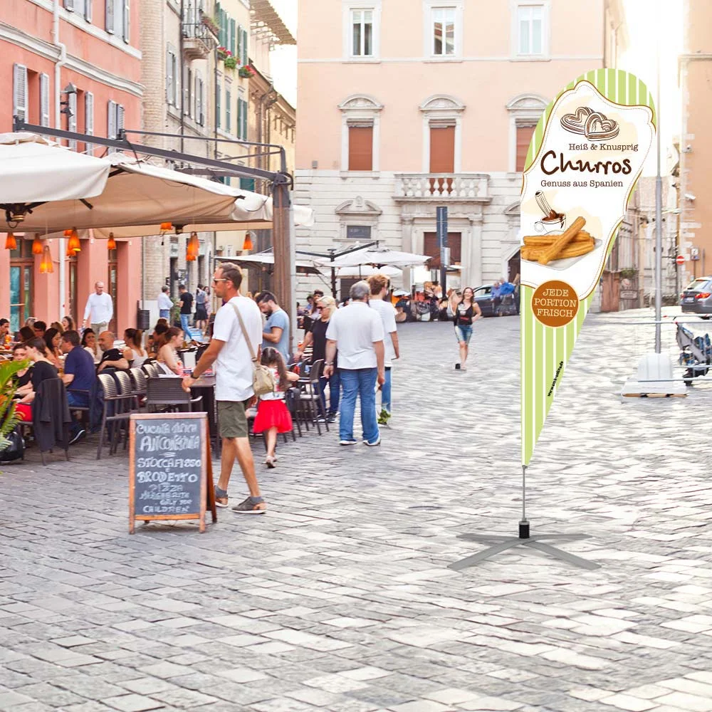 Werbefahne 120 x 360 cm "Churros"