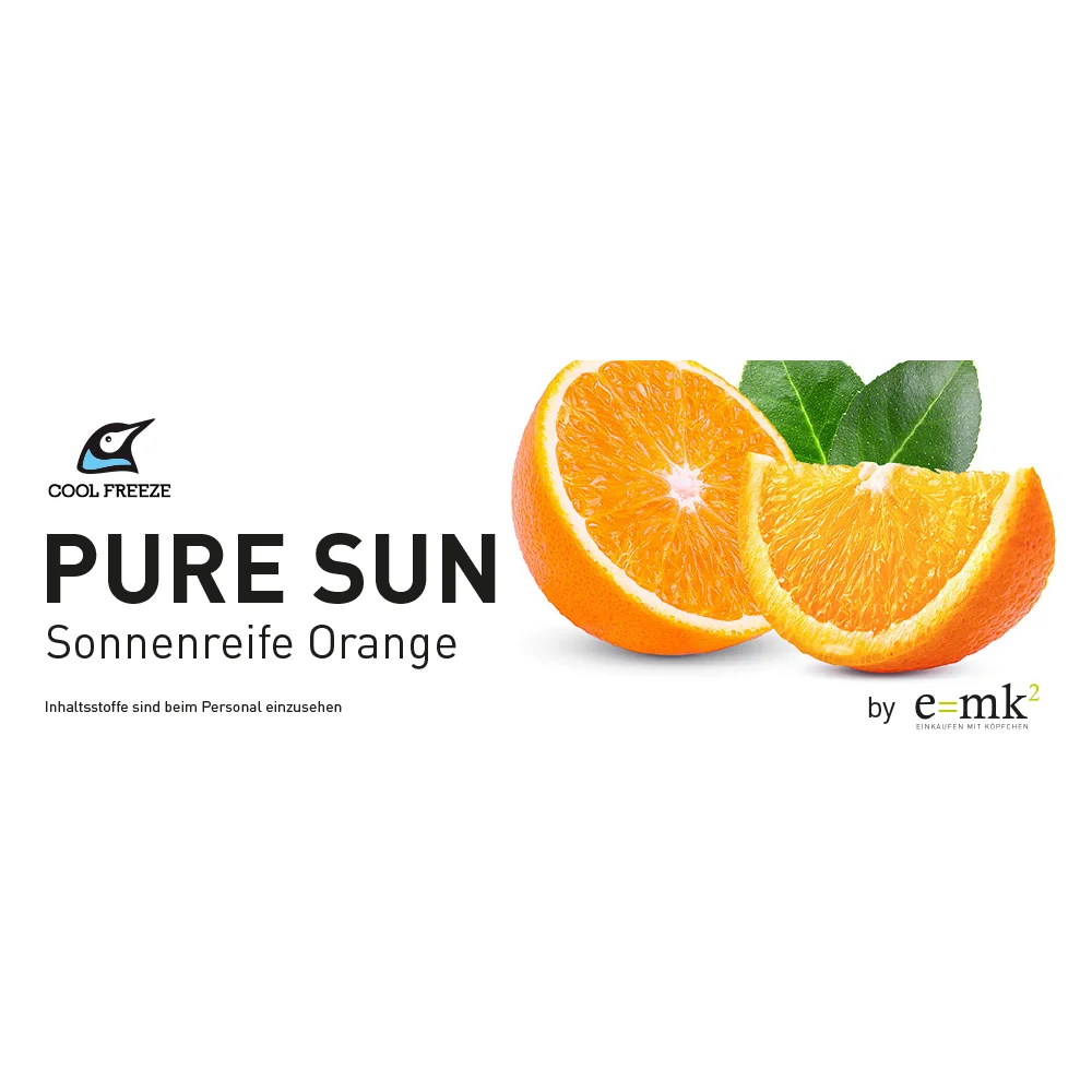 Sortenschild - Pure Sun (Sonnenreife Orange) azofrei Slush Maschinen