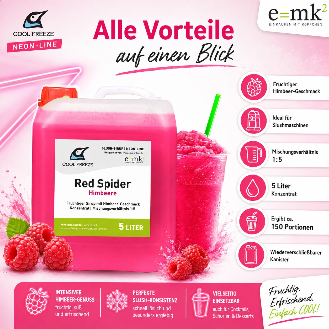 Red Spider (Himbeere) - Slush Sirup - 5 Liter