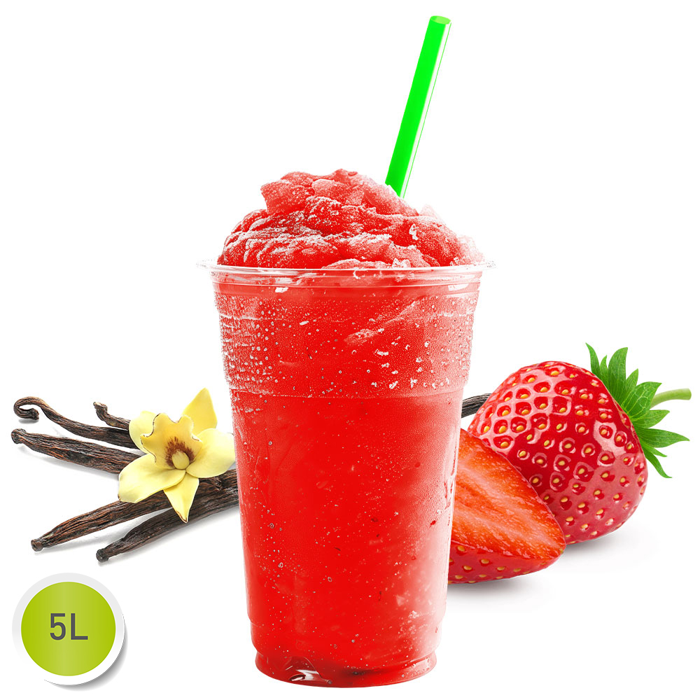Erdbeertraum (Erdbeer-Vanille) - Slush Sirup - 5 Liter