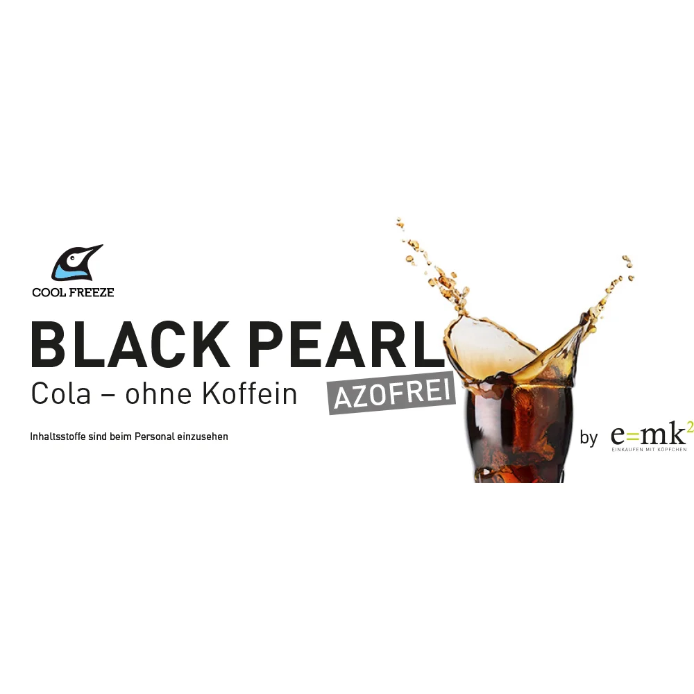 Sortenschild - Black Pearl (Cola) azofrei für Slush Maschinen