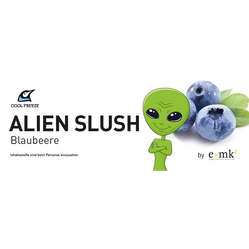 Sortenschild - Alien (Blaubeere) für Slush Maschinen