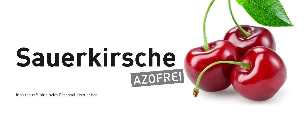 Sortenschild - Sauerkirsche azofrei für Slush Maschinen