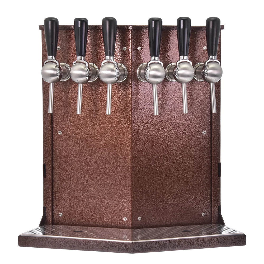 Zapfsäule "La Colonne VI" für 2x 3-leitige Glühwein-Durchlauferhitzer
