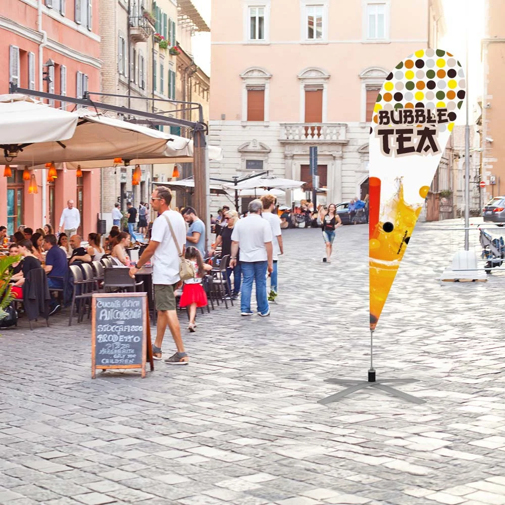 Werbefahne 120 x 360 cm "Bubble Tea"