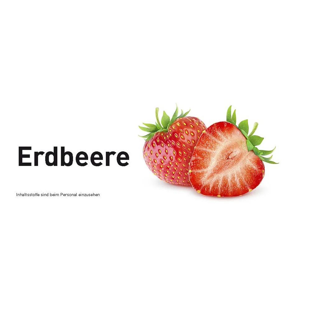 Sortenschild - Erdbeere für Slush Maschinen