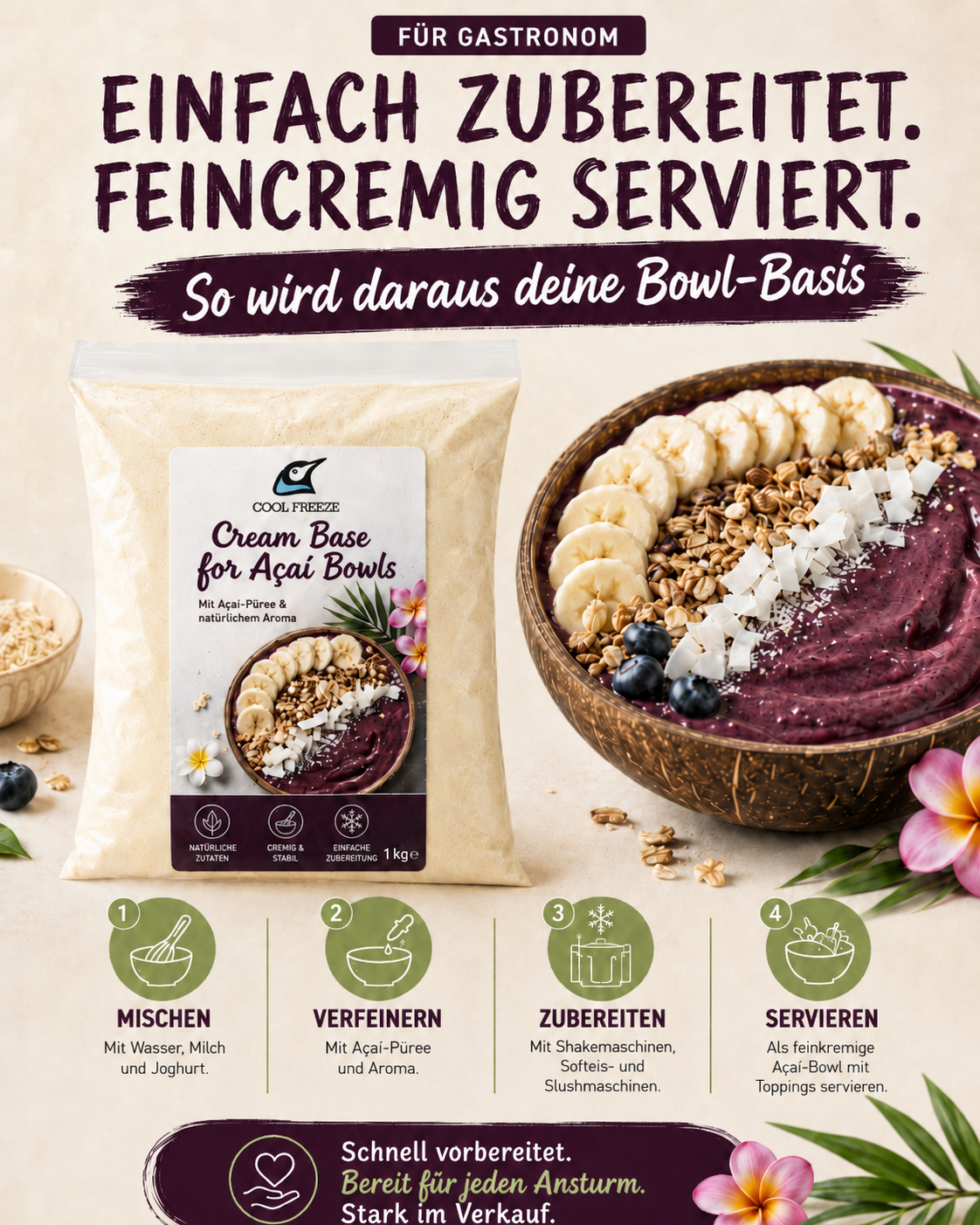 Cream Base Mix for ACAI
