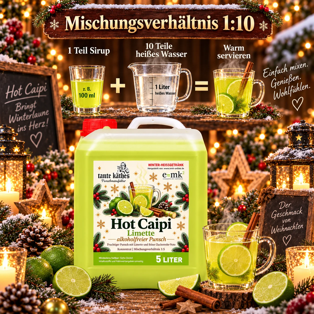 Hot Caipi 5 L -  alkoholfreier Punsch