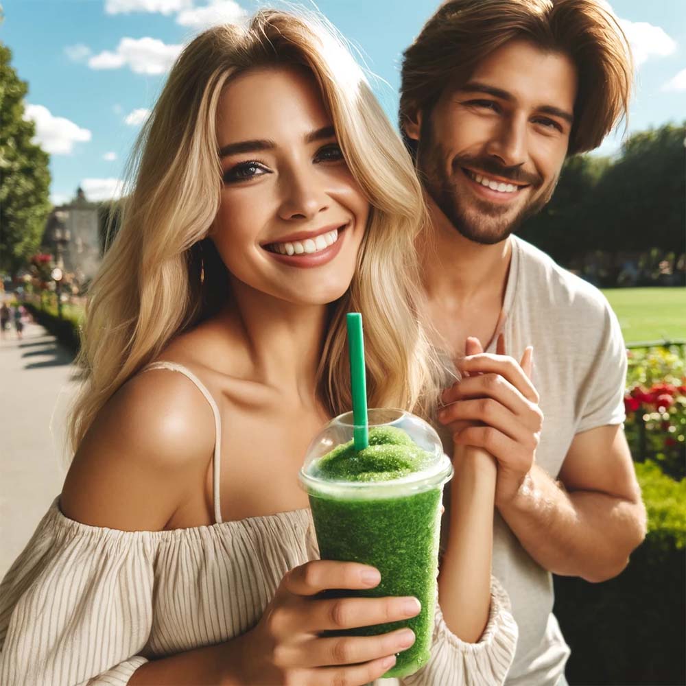 Apfel-Kiwi - Slush Sirup - 1 Liter, azofrei