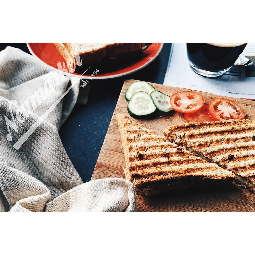 Neumärker Panini Grill Wechselplatten für Thermocook