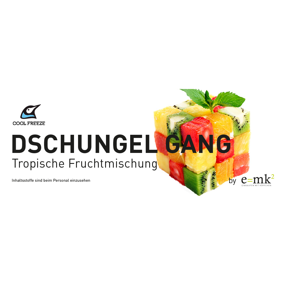 Sortenschild - Dschungel Gang für Slush Maschinen