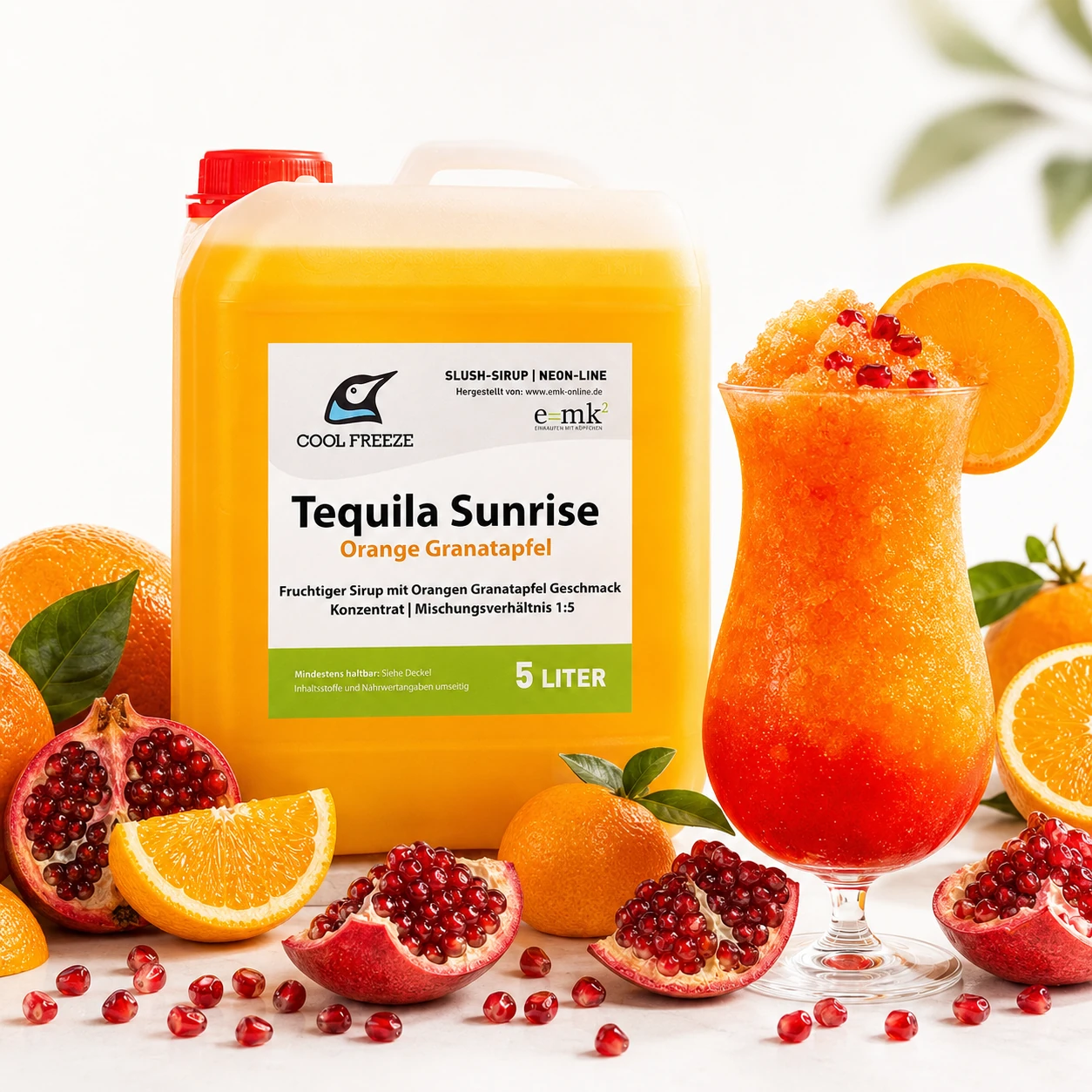 Tequila Sunrise - Slush Sirup - 5L, mit Fruchtsaftkonz., o. Farbstoffe