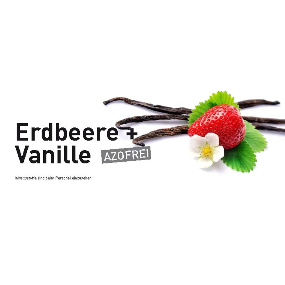 Sortenschild - Erdbeer-Vanille azofrei für Slush Maschinen