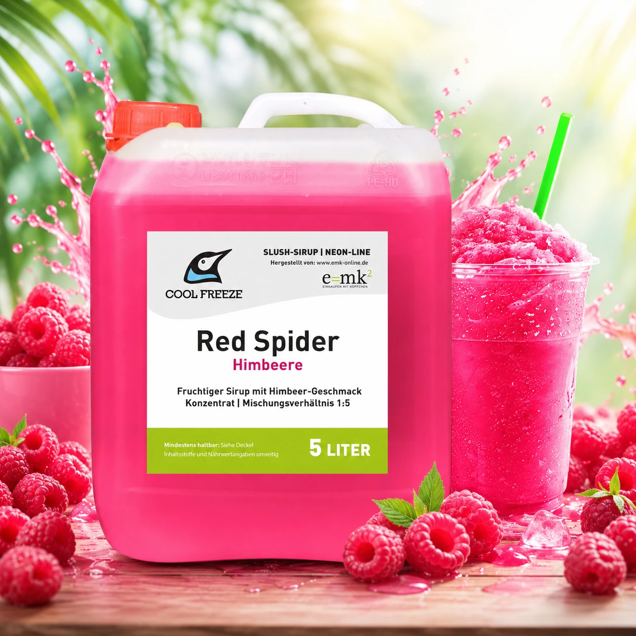 Red Spider (Himbeere) - Slush Sirup - 5 Liter