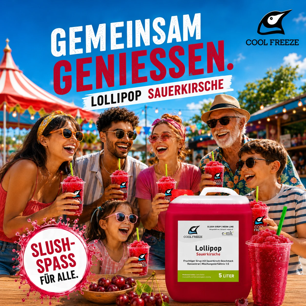 Lollipop (Kirsche) - Slush Sirup - 5 Liter