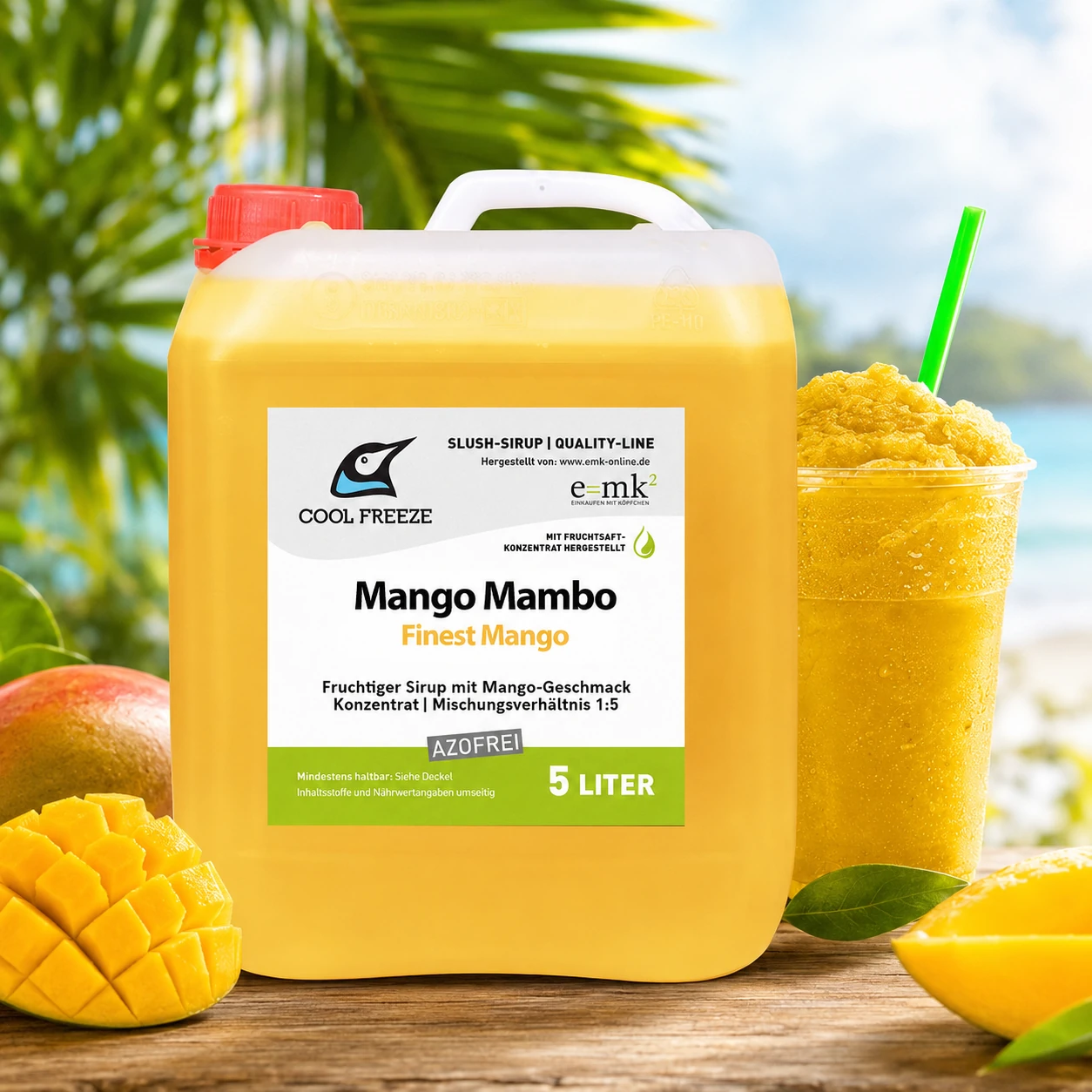 Mango Mambo - Slush Sirup - 5L, mit Fruchtsaftkonz., o. Farbstoffe
