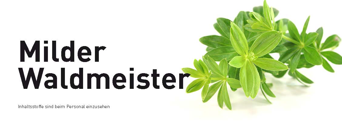 Sortenschild - Milder Waldmeister für Slush Maschinen